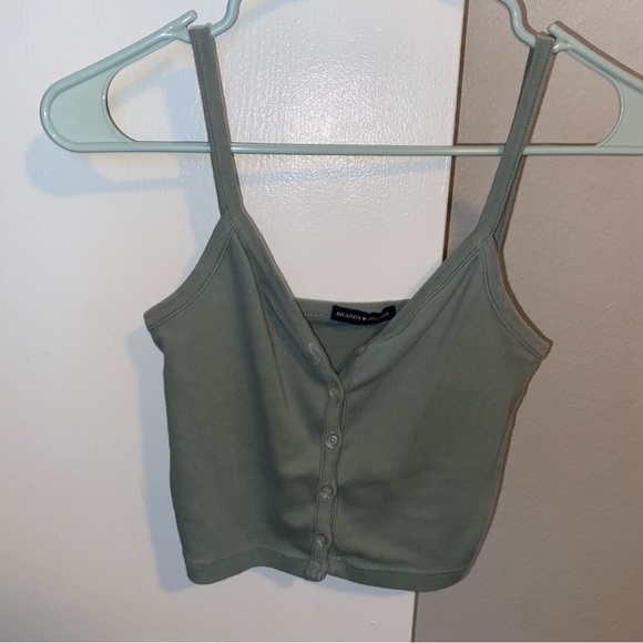Brandy Melville Tops - Brandy Melville Green Tank Top